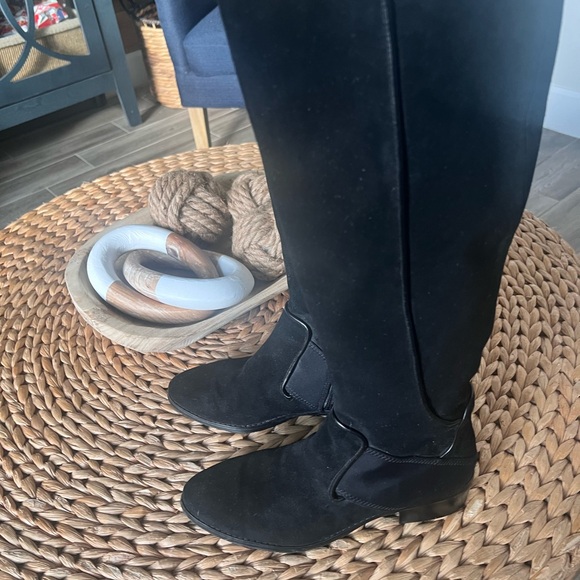 Donald Pliner Black Suede Boots - Picture 2 of 5